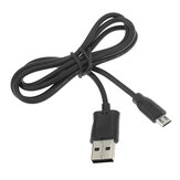 Czarny kabel do portu Micro USB do telefonu komórkowego tabletu
