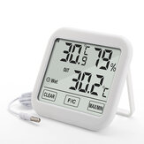 KIMTOKA TH036デジタルホーム温湿度計プローブ付き室内温度＆湿度センサー