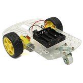 Smartes Roboterchassis-Auto-Kit mit 2 Motoren + Geschwindigkeitsencoder + Batteriekasten für Arduino - Produkte, die mit offiziellen Arduino-Boards funktionieren