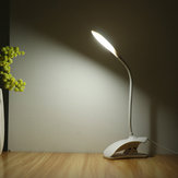 Flexible LED Table Lamp USB Desk Holder Clip On Bedside Study Reading Book Light