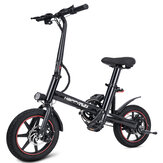 [EU DIRECT] Mutlu koşu HR-X40 Elektrikli Bisiklet 250W Motor 36V 6Ah Batarya 14 inç Lastikler 25KM/H Maksimum Hız 25KM Maksimum Menzil 125KG Maksimum Yük Katlanabilir Elektrikli Bisiklet