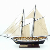 Kits de montagem de modelos de barcos à vela em madeira clássicos 380x130x270mm. Decoração de modelos de escala naval