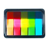 Deli 9060 Floresan Renkli Gösterge Sınıflandırma Sticker'ları Sevimli Pad Memo Sınıflandırma Etiketler Okul Ofis Kırtasiye Malzemeleri
