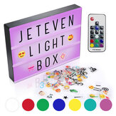 Caixa de Luz USB A4 7 cores com controle remoto para decoração de festas em casa