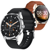 [Połączenia bluetooth] Bakeey Y20 W pełni dotykowy ekran Tętno Monitor ciśnienia krwi Tlenometr Niestandardowe pokrętło Wyświetlacz pogody Inteligentny zegarek