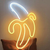 Luminária em neon com sinal de banana para decoração de parede em bar, pub ou quarto