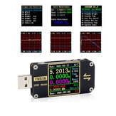 قياس الجهد الحالي FNB38 مقياس اختبار USB QC4+ PD3.0 2.0 PPS اختبار سعة بروتوكول الشحن السريع 5A 5V 12V 24V