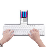 MIIIW 104Keys Wireless bluetooth Dual Mode Membrane Keyboard White