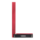 VEIKO Signature Precision Square 300mm Garantido T Speed Measurements Régua para Medir e Marcar Carpinteiros Carpinteiros em Liga de Alumínio Molduras para Uso Profissional em Carpintaria