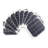 10Pcs / Pack 6v 2w 120 * 110 panneau de cellule solaire monocristallin de rendement élevé 