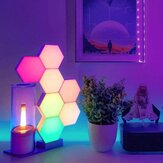 Lámpara RGB LED Quantum Hexagon Touch Sensor RGBW LED Honeycomb Luz nocturna colorida USB con control remoto