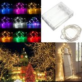 20 LED batteria filo di rame corda luce fatata matrimonio Natale festa lampada impermeabile