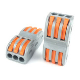 10 stuks 3-pins draad aansluitblok Universele snelle aansluitblok SPL-3 Elektrische kabel draad aansluitblok 0.08-4.0mm²