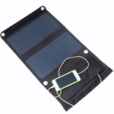 Elfeland® 14W 2.5A 5V Монокристалл Складная панель солнечных батарей банк питания с двойным портом USB
