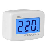 AC 220V Voltmetro Digitale Spina UE Voltmetro Presa Tester di Tensione Display LCD Misuratore di Tensione Misuratore di Tensione a Parete Piatto