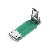 Cable de extensión de transferencia de tipo L Micro USB hembra a macho para drones RC y carreras de FPV