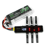 Carregador de bateria AOKoda CX605 CX610 6CH DC/XT60/USB para bateria 3.7V 1S Lipo