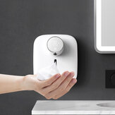 Loskii Smart Temperature Display USB 320ml Aan de muur gemonteerde automatische zeepdispenser Oplaadbare waterdichte infrarood sen sor schuim handwasmachine