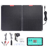 ETFF 12V 60W Foldbar solcellepanel 30A 60A 100A Vanntett utendørs batterilader for mobiltelefoner, powerbank, kamera, nettbrett, bil med PD QC3.0 MTTP-kontroller