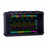 oscilloscope de stockage numérique portable MINI DS213, bande passante de 15MHz, taux d'échantillonnage de 100MSa/s, 2 canaux analogiques + 2 canaux numériques, écran de 3 pouces.