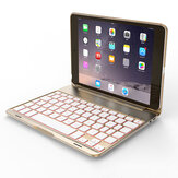 7 Renk Arkadan Aydınlatmalı Alüminyum Bluetooth Klavye Kickstand Kılıf iPad Mini 2/iPad Mini 3