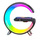 Bakeey N69 RGB Lamp Bezprzewodowa Ładowarka Szybkiego Ładowania 15W z Uchwytem na Telefon z Głośnikiem Bluetooth