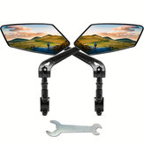 2 stuks Fietsstuur Spiegels Voor Fiets Ebike Scooter Snowbike Verstelbare Brede Hoek Achteruitkijkspiegel En 360° Draaibaar Veiligheidsbril Ontwerp