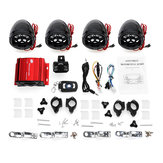 4 Luidsprekerversterkersysteem Afstandsbediening Audio met Bluetooth-functie voor ATV-motorfiets