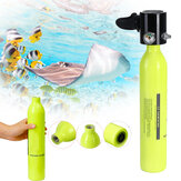 Tanque de mergulho mini de 0,5L para respirar debaixo d'água em esportes aquáticos e mergulho