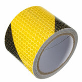 3M Yellow Black Night Safety Reflective Tape Warning Conspicuity Tape Film Sticker
