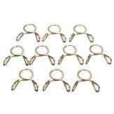 10pcs 8mm Fuel Line Hose Tubing Spring Clips Clamps For Motorcycle ATV Scooter
