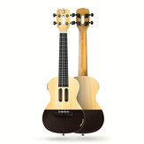 Populele U1 23 cali 4 strunowy inteligentny ukulele z kontrolowanym przez aplikację światłem LED i połączeniem Bluetooth, prezent