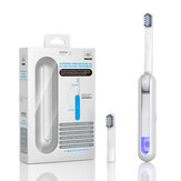 Escova de Dentes Elétrica Sônica Portátil Dobrável Desinfecção Automática Inteligente 3 Modos Escova de Dentes Elétrica para Adultos