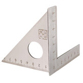Stainless Steel Woodworking Ruler Square Layout Miter Triangle Rafter 45 Degree 90 Degree Metric Gauge Measuring Tools