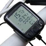 Ordinateur de vélo avec affichage LED Compteur kilométrique Tachymètre