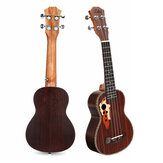 21 Inch Four Strings Rosewood Ukulele Guitar With Grape Shape Holes