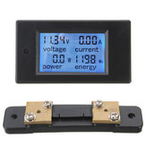 Compteur d'énergie, voltmètre et ampèremètre numérique multifonction DC 100A avec shunt 100A