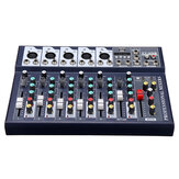 7-Kanal DJ Audio Mixer Bluetooth USB Reverb Effekt Mischkonsolenverstärker für Tiktok Youtube Live Broadcast Studio Karaoke DJ