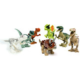 8 adet farklı Dinozor Dünya Yapı Blokları Mini Figür Oyuncak