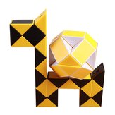 Cube de Vitesse Magique Original Serpent Puzzle Règle Torsadée 24 Blocs Jouets Éducatifs Amusants Pour Enfants