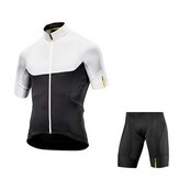 Fahrradtrikot-Set für Männer, Sommerkleidung mit Kurzarm und Radhosen mit Sitzpolsterung, atmungsaktiv und schnell trocknend für Fahrrad MTB.