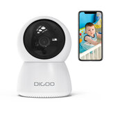 DIGOO DG-ZXC24 1080P Smart IP fotografica 2 Megapixel 355° PTZ Visione notturna Rilevamento del movimento Baby Home Security Monitor