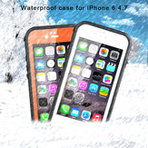 ELEGIANT vízálló tok iPhone 6 4,7 hüvelykes átlátszó érintőképernyővel, ütésálló teljes ház védelem