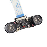 Raspberry Pi 4B用のCatda C1130夜間撮影カメラモジュールHDビデオOV5647センサーウェブカムキット、内蔵IRカット