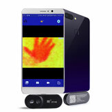 HT-102 HT-101 Mobile Video Infravermelho Térmica Suporte Video Imager e Imagens de Gravação 20 ℃ ~ 300 ℃ Temperatura Test ℃ / ℉ Face Detection Imaging Camera Para Android