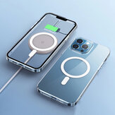 Baseus para iPhone 13/13 Pro/13 Pro Max Caso Soporte de carga magnética Ultra delgado Alta transparencia Antihuellas A prueba de golpes Soft TPU Protective Caso