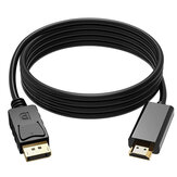 1,8M DisplayPort till HDMI-kabel 4K*2K Adapterkabel för anslutning av bärbar dator till projektorer