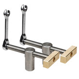 1/2PCS Ganwei 19MM/20MM Woodworking Table Vice Clamp Tiger Clamp and Lock Set with Brass and Stainless Steel Ratchet for Secure Joinery and Fixtures Ratchet Mechanism Ideal for CNC and Woodworking