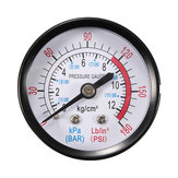 Manomètre de pression d'air de 13 mm avec filetage BSP 1/4, échelle double de 0 à 180 PSI 0-12 pour compresseur d'air