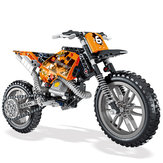 LELE 2IN1 Exploiture Hız Yarış Motosiklet Yapı Taşları Oyuncaklar Modeli 253 adet Tuğla